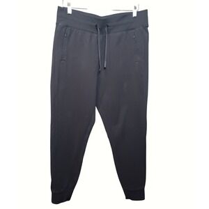 Lululemon Athletica Gray Jogger Pants Women Size 10‎ Zipper Pockets Drawstring